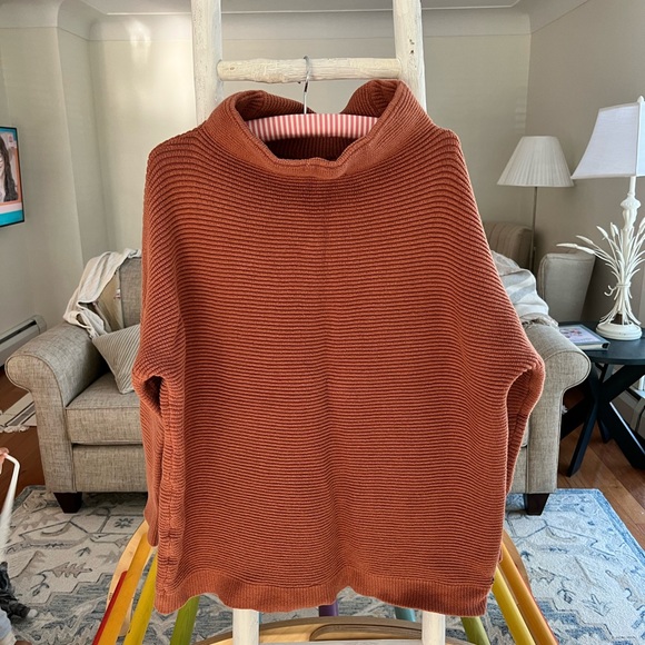 Sweaters | Monk Lou Kinley Pullover Tunic In Mauve Brick M | Poshmark
